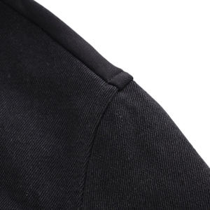 Vente de gros Veste camionneur à capuche en jean noir personnalisé surdimensionné pour femmes - Product Image 5