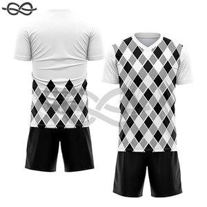 Chemises de football de sport T-shirt maillot de football rétro à sublimation personnalisée Uniforme de football pour hommes Numéro de nom du joueur - Product Image 3
