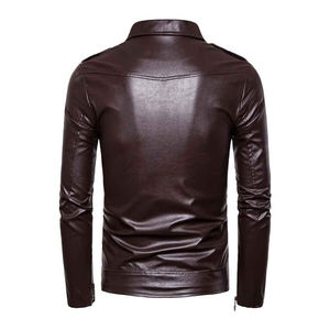 Chaqueta de Cuero Moderna para Hombre, Estilo Urbano, Impermeable, Resistente al Viento, Cómoda, Duradera y Elegante para Uso Diario - Product Image 2
