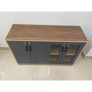 4-Door <b>Lockable</b> Plywood Filing <b>Cabinet</b> 120x40x75cm for Home Office Use - Product Image 1