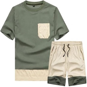 Chándal Transpirable de Secado Rápido para Hombre, Chándal de Alta Calidad con Estampado Liso y Logotipo Personalizable, Informal, Entrenamiento Físico, Verano - Product Image 2