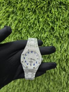 Relojes Mecánicos de Lujo Modernos con Diamantes Moissanite, Elegantes Relojes Antiguos con Movimiento de Cuarzo, Cristal de Alta Calidad, Puntero de Acero Inoxidable - Product Image 3