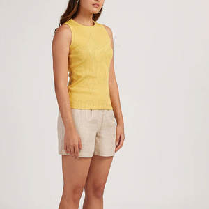 Camiseta sin mangas transpirable para mujeres adultas de etiqueta privada en venta al por mayor, camiseta sin mangas para mujeres de gimnasio más vendida - Product Image 5