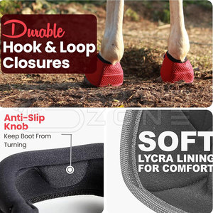 Botas de Campana Antideslizantes de Alta Calidad para Caballos, Estilo Único Personalizado, Fabricadas en Fábrica, Protector de Campana para Botas de Caballo, Productos para el Cuidado Equino - Product Image 2
