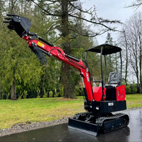 LIVRAISON GRATUITE VICSEC VC13 MINI EXCAVATRICE HYDRAULIQUE 13HP LAME DE REMPLISSAGE ARRIÈRE BUCKET AVEC DENTS Pouce manuel EPA CE Hydraulique auxiliaire