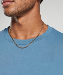 Men's Custom Graphic Vintage Cotton Boxy Pullover Oversized Short Sleeves Loose Fit Drop Shoulder Rounded Knitted T-Shirt - Product Image 3