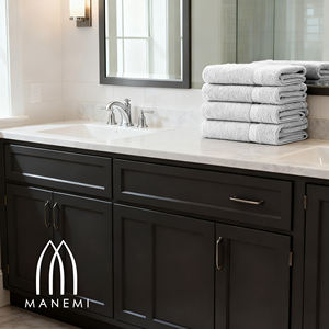 Juego de Toallas de Baño 100% Algodón Tejido de Color Sólido, Suave, Absorbente y Duradero, Toalla de Mano, Toallita - 500g/m2, Colección de 5 Piezas - Product Image 6