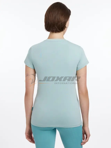 Camisa de verano para montar a caballo para mujer, camiseta ecuestre ligera transpirable, tops de equitación personalizados elásticos que absorben la humedad de secado rápido - Product Image 6
