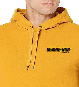 Pull surdimensionné de haute qualité sweats unisexe poids lourd vente en gros sweat à capuche vierge personnalisé hommes bases coton mélangé - Product Image 3