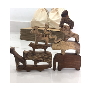 Animaux des bois jouets ensemble d'animaux de la forêt Jouet en bois Figure animale, jouet pour enfants, jouet animal en bois Waldorf - Product Image 4