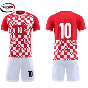 Uniforme de Fútbol Unisex de Manga Corta, 100% Poliéster, Conjuntos de Fútbol al por Mayor para Eventos Deportivos - Terzo Sports, Colores y Logotipo Personalizados - Product Image 2