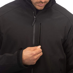 Venta al por mayor de alta calidad, chaqueta Softshell cómoda para hombre, chaquetas Softshell transpirables y de tamaño regular para hombre con logotipo personalizado - Product Image 5