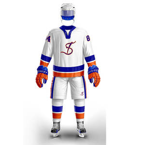 ชุดเครื่องแบบฮ็อกกี้น้ำแข็งแบบมืออาชีพชุดเล่นเกมดีไซน์ตามสั่งสำหรับทีมสโมสรนักศึกษา - Product Image 4