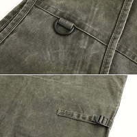 Service OEM – Gilet de travail robuste pour homme, multi-poches, col en V, en toile de coton, idéal pour l'extérieur – Collection été