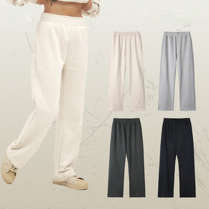 Pantalones lisos de moda, superventas, pantalones de algodón de lana para mujer, pantalones de chándal de algodón con cordón para mujer - Product Image 2