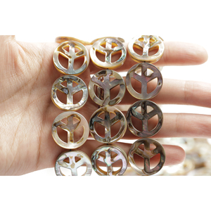Boutons symboles de la paix - Boutons décoratifs pour travaux manuels - Product Image 3