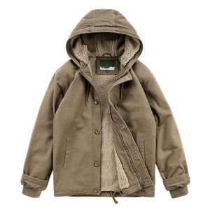 Blouson d'hiver à capuche personnalisable pour homme - Respirant, imperméable, coupe-vent, toile écologique, logo personnalisé, lettre - Product Image 2