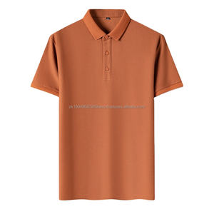 Chemises polo de golf tactique uni en maille à séchage rapide avec logo personnalisé Jacquard d'affaires pour hommes en coton pour hommes - Product Image 1