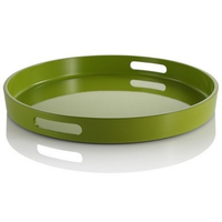 Plateau en laque artisanal écologique, style art populaire, avec finition brillante de luxe pour la maison et la cuisine, taille et forme personnalisables
