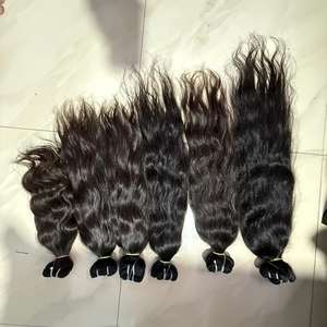 Top Grade indien vierge brut non transformé 100% naturel Remy cheveux zéro perte Double Machine trame cheveux faisceaux Extensions humaines - Product Image 3