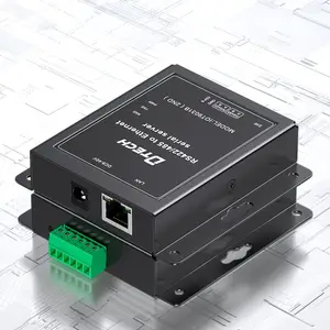 DTECH สองทางโปร่งใส RS422 RS485 พอร์ตอนุกรมไปยังเซิร์ฟเวอร์แปลงอุปกรณ์ Ethernet TCP / IP