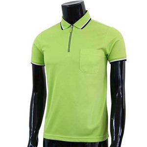 Vente en gros de polos pour hommes taille plus grande qualité Chemises décontractées avec logo personnalisé Chemises polo de sport en coton à demi fermeture éclair - Product Image 2