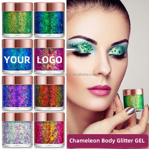 Festivali köpüklü metalik tıknaz Glitter parti yüz vücut çok krom holografik göz farı yanardöner Glitter jel - Product Image 2