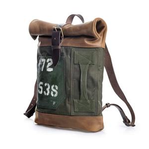 Leather Canvas Backpack Casual <b>Travel</b> School Laptop <b>Rucksack</b> Eco-Friendly Large Capacity Lightweight Unisex Bulk Supplier - Product Image 6