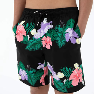 Shorts en coton à séchage rapide de haute qualité pour hommes, logo personnalisé imprimé, 6XL, style urbain, sublimés, pour la plage et le surf - Product Image 3