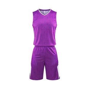 Combinaison de basket-ball vierge de qualité supérieure, respirant et absorbant la sueur, ensemble de vêtements de sport, taille imprimable, uniformes de ligue de basket-ball personnalisé - Product Image 1