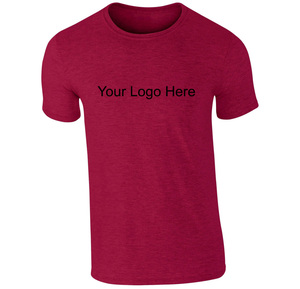 Venta al por mayor de peso pesado personalizado de punto camiseta de gran tamaño para los hombres de Estilo Vintage negro liso elastano con línea de cuello vintage - Product Image 1