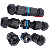 Boîtier ABS personnalisé Connecteur jack RJ45 étanche à montage sur panneau Jack RJ45 vertical à angle droit