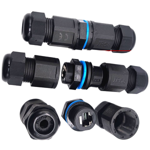 Tùy chỉnh ABS nhà ở không thấm nước Bảng điều khiển gắn kết <span class=keywords><strong>RJ45</strong></span> Jack kết nối dọc góc bên phải <span class=keywords><strong>RJ45</strong></span> jack - Product Image 2