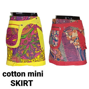 Wholesale Lot Beautiful <b>Vintage</b> Indian Cotton Mandala Skirts Women's Wrap Skirt Maternity Feature Plus Size Long <b>Mini</b>-GM-SK0267 - Product Image 1