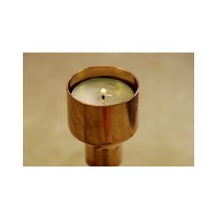 Bougeoir en laiton personnalisé bougeoirs en laiton doré brossé pour petite taille et dessus de table chambre décorative - Product Image 6