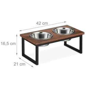 Venta caliente personalizado Pet Bowl Feeder Nuevo diseño Metal Cat Dog Feeding Bowl con soporte de acero para Alimentación de Mascotas - Product Image 1