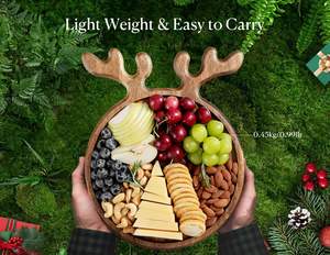 Plato Redondo de Madera de Lujo Ecológico para Regalos Empresariales, Plato para Exhibición de Alimentos, Fácil de Limpiar, Vajilla, Suministro al por Mayor - Product Image 5