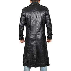 Color sólido Hombres Casual Invierno Cálido Abrigo de cuero Nueva llegada Precio bajo Abrigo de cuero de moda para hombres - Product Image 2