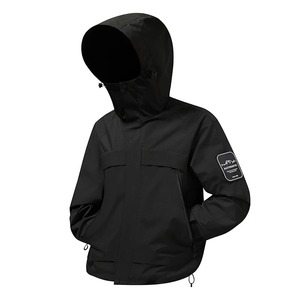 แจ็กเก็ตมีฮู้ดสำหรับผู้ชายเสื้อคลุมกันลมแบบลำลองเสื้อกันฝน - Product Image 6