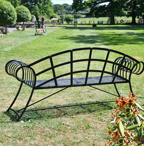 Banc d'arbre unique Banc en métalBanc traditionnel en fonte Jardin extérieur Classique Banc de vente chaude Patio antique Extérieur - Product Image 4