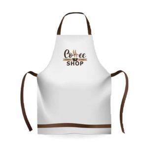 Delantal de cocina con babero sin mangas de algodón 100% para mujer, logotipo personalizado, ecológico, reutilizable, fácil limpieza, impermeable, para cocinar - Product Image 3