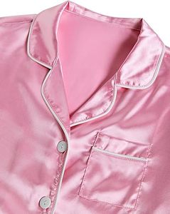 ชุดนอนสำหรับผู้หญิงแขนสั้นชุดนอนนุ่มปุ่มลงชุดชุดนอนชุดนอน - Product Image 1