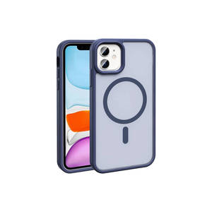 Coque en silicone mat premium compatible MagSafe pour iPhone 11, protection souple en TPU, styles tendance - Modèles A34 A24 A22 - Product Image 1