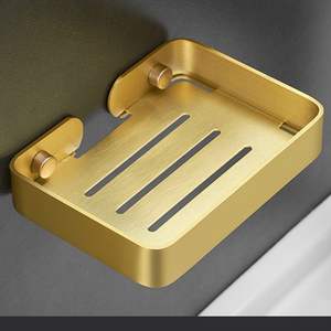 Porte-savon en laiton de qualité supérieure pour la collection d'accessoires de salle de bain moderne, rehaussant l'espace sous l'évier avec un attrait métallique intemporel - Product Image 2