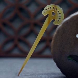 UTILISATEUR ARTISANAL POLI CORNE DE BUFFALO ACCESSOIRES DE CHEVEUX Fourchette Bâton Barrettes Clips pour Bijoux Matiss Hair Styling - Product Image 2