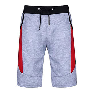 Shorts décontractés pour hommes, couleur unie, 100% coton, taille élastique, nouveaux shorts de sport pour le basketball - Product Image 1