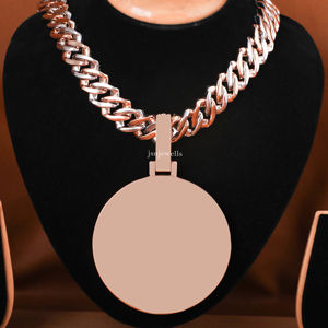 MB จี้เพชรโมอิส925ไนท์ทรงกลมทำจากเงินสเตอริ่งจี้ฮิปฮอปน้ำแข็งแบบเต็มตัวของขวัญสำหรับผู้ชาย - Product Image 5