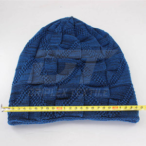 Wholesale Custom Logo Trendy Jacquard Hats High Quality Warm Winter Plain Dyed Knitted <b>Beanies</b> Hats 2025 - Product Image 4