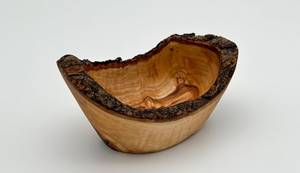 Bol rustique en bois d'olivier disponible en 3 tailles corbeille à fruits porte-aliments et légumes - Product Image 3