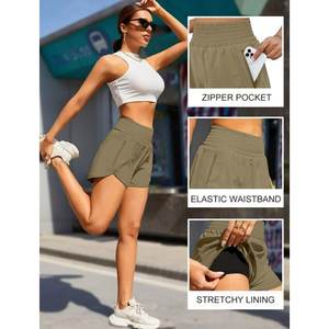 Short d'été pour femmes Pantalon décontracté à taille haute pour adolescentes Pantalon de survêtement respirant pour la course à pied et la plage - Product Image 4